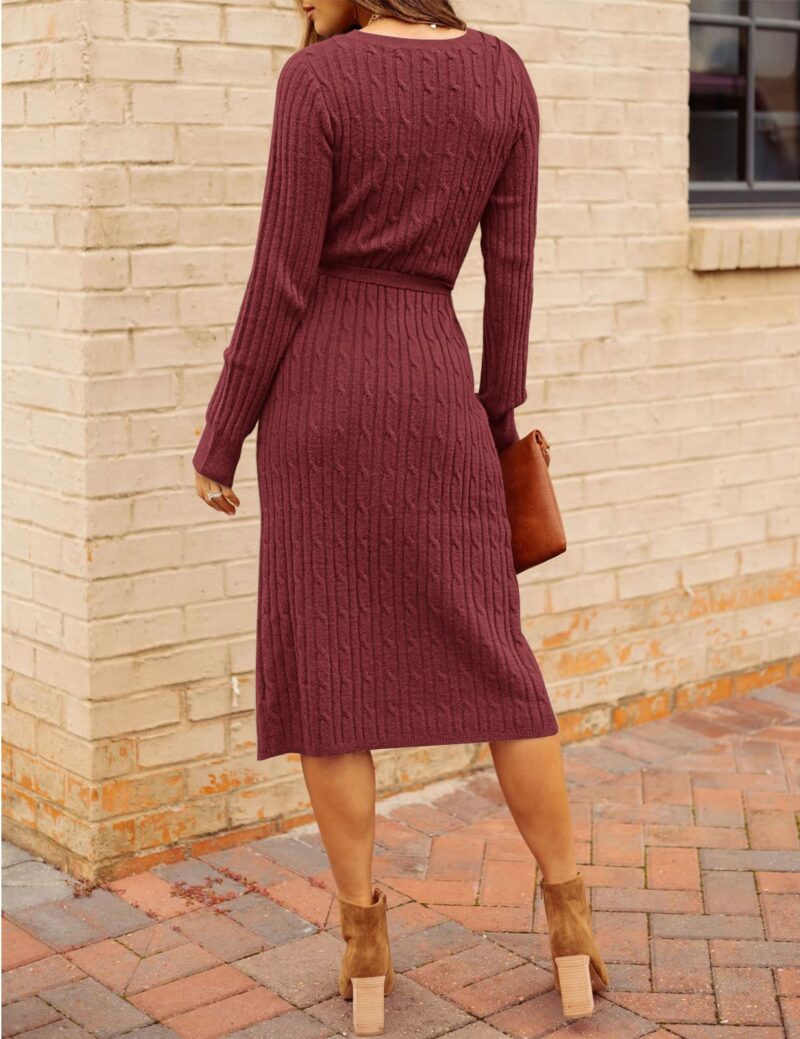 Cable Knit Sweater Dress - Image 3