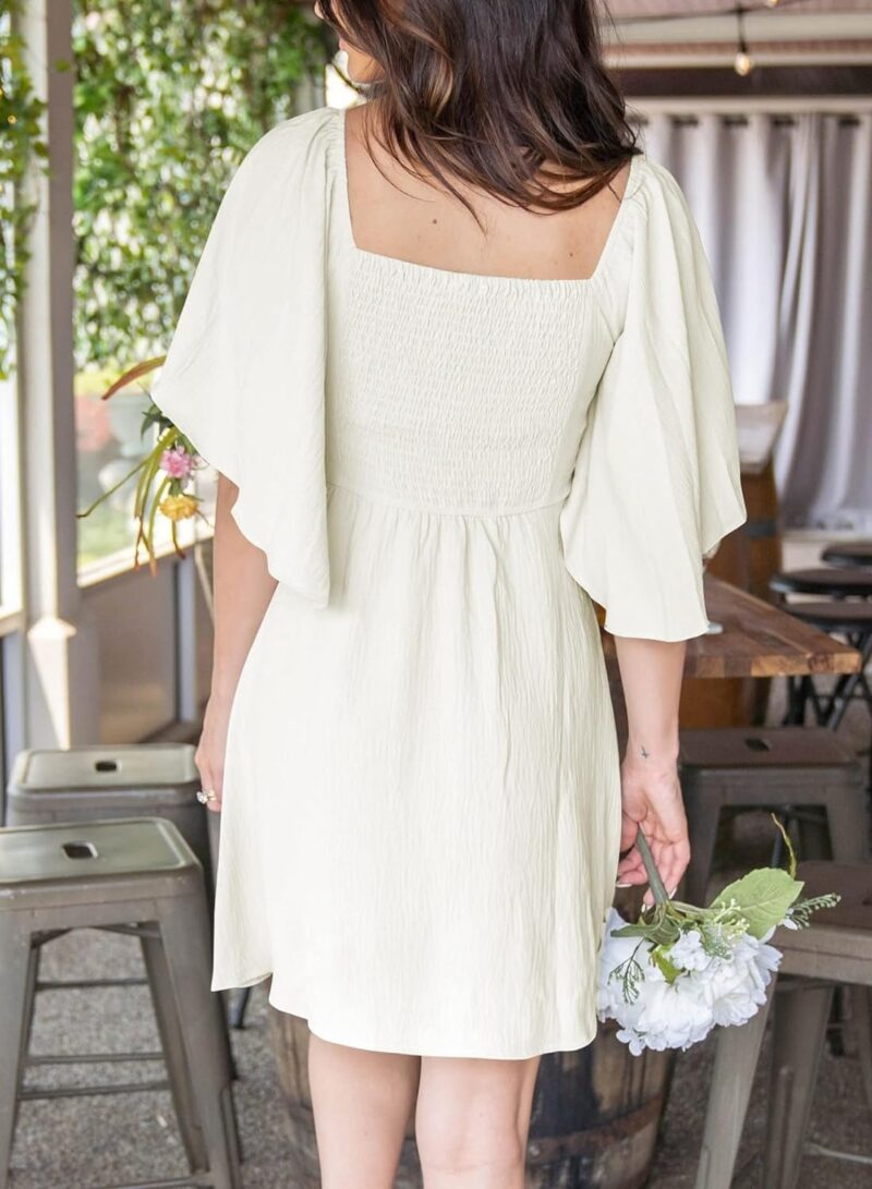 Elegant Bow Tie Mini Dress - Image 3