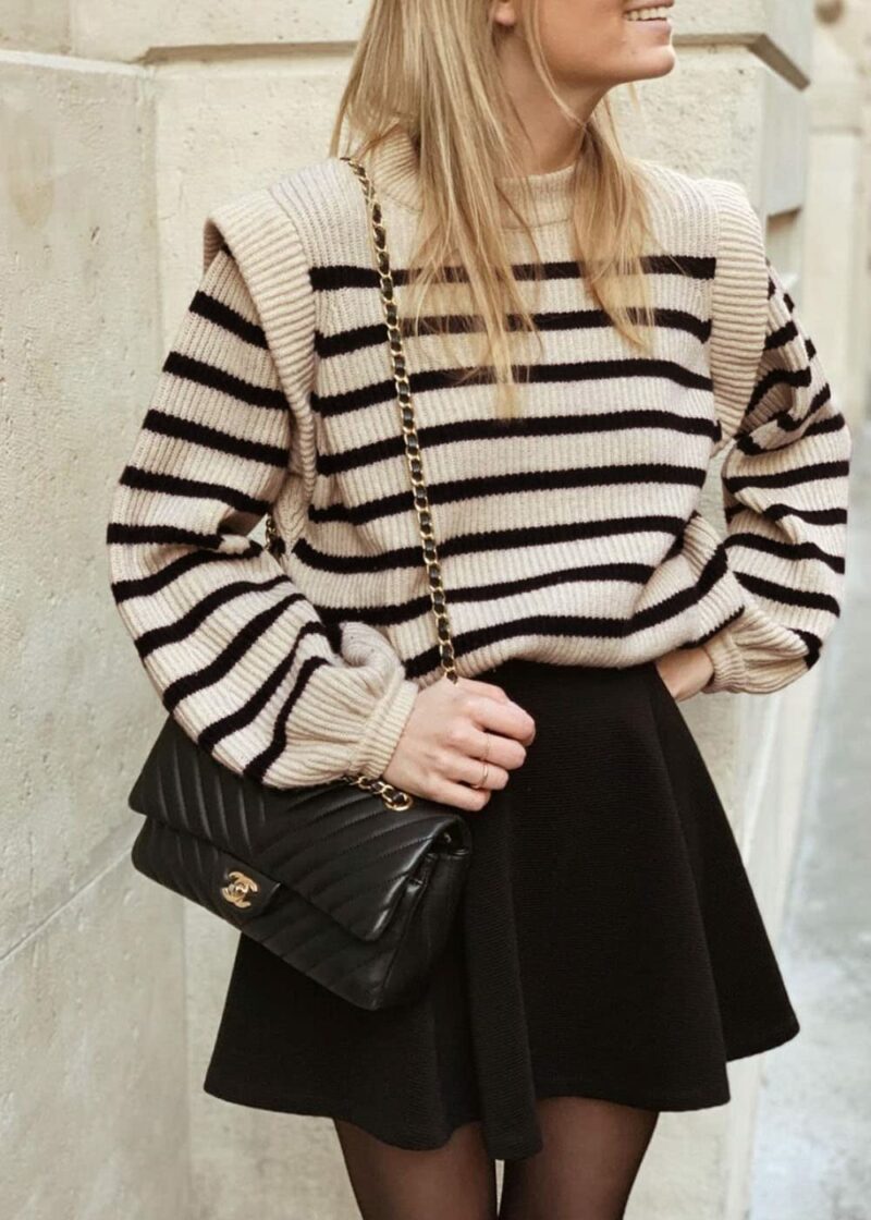Lantern Sleeve Ribbed Sweater - Image 6